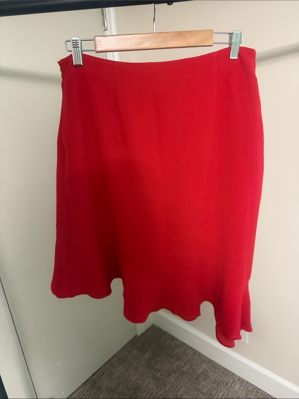 Target Red Asymmetrical Ruffle Skirt - Picture 6 of 7